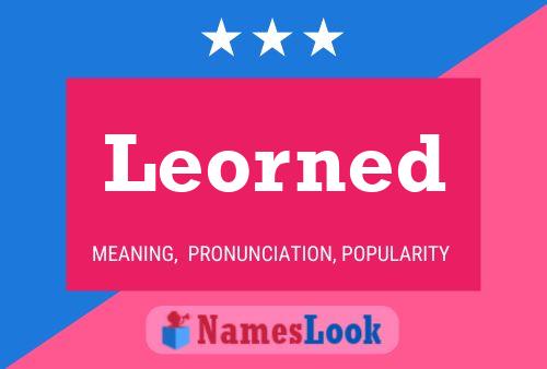 Póster del nombre Leorned