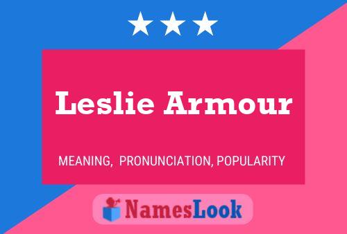 Póster del nombre Leslie Armour