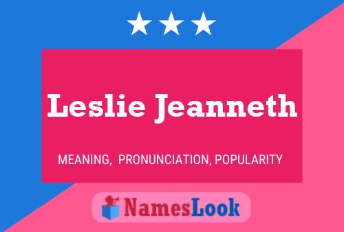 Póster del nombre Leslie Jeanneth