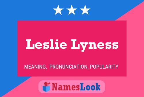 Póster del nombre Leslie Lyness