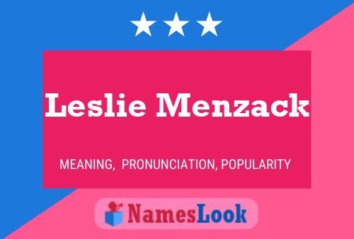 Póster del nombre Leslie Menzack