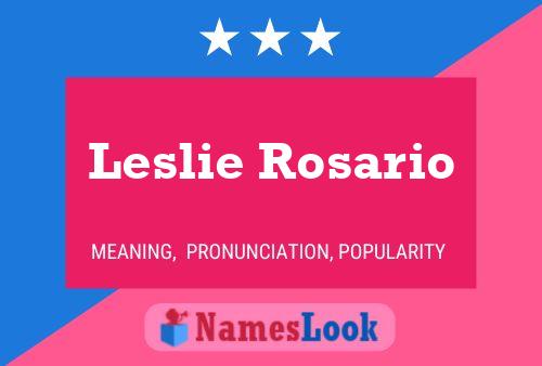 Póster del nombre Leslie Rosario