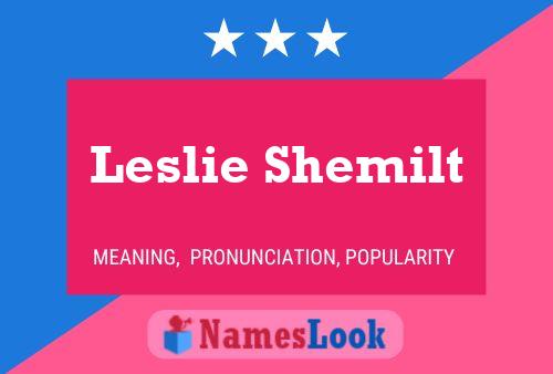 Póster del nombre Leslie Shemilt