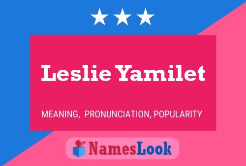 Póster del nombre Leslie Yamilet