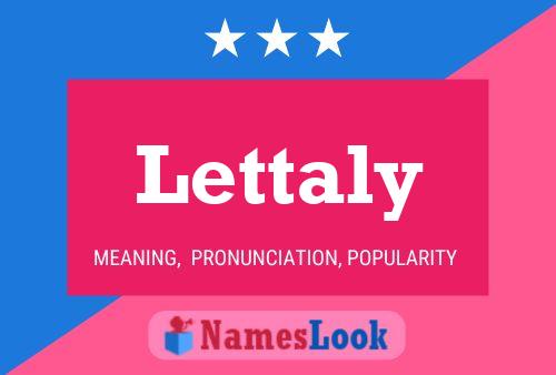 Póster del nombre Lettaly