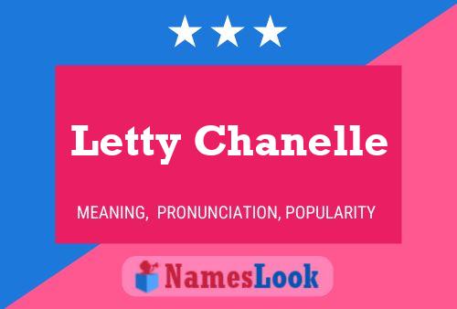 Póster del nombre Letty Chanelle