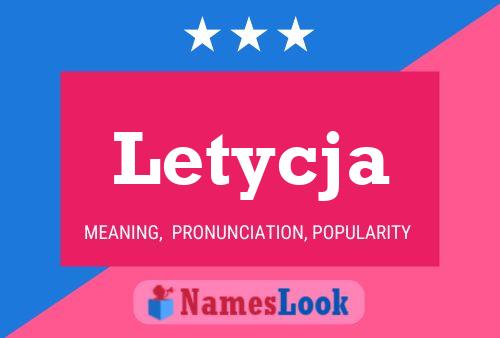 Póster del nombre Letycja