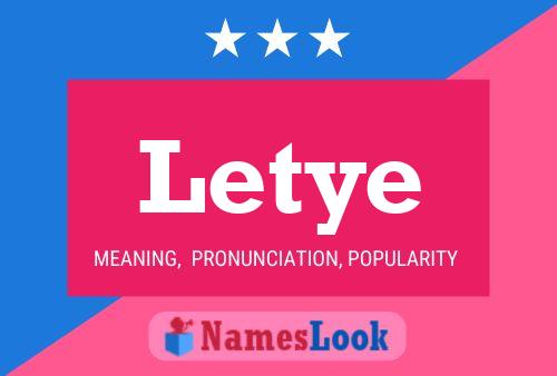 Póster del nombre Letye