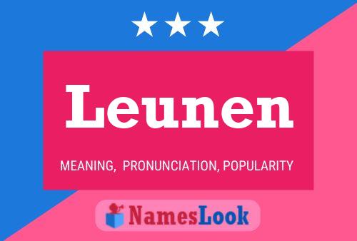 Póster del nombre Leunen