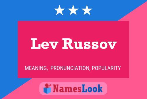 Póster del nombre Lev Russov