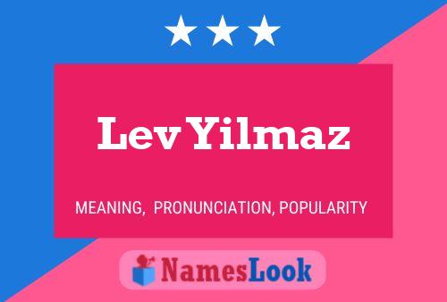 Póster del nombre Lev Yilmaz