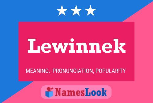 Póster del nombre Lewinnek