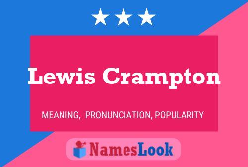 Póster del nombre Lewis Crampton