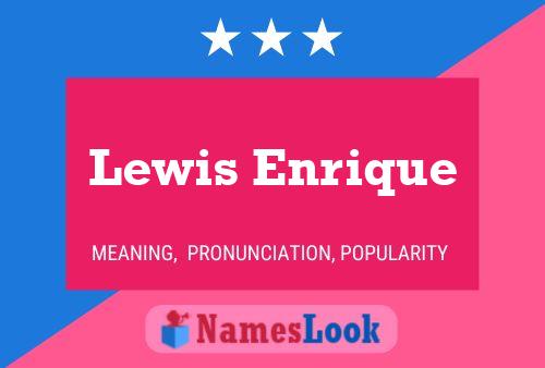 Póster del nombre Lewis Enrique