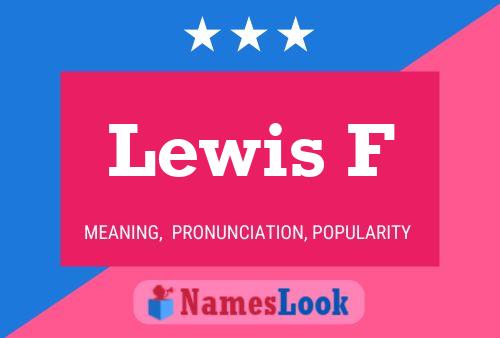 Póster del nombre Lewis F