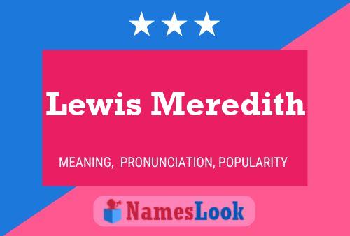 Póster del nombre Lewis Meredith