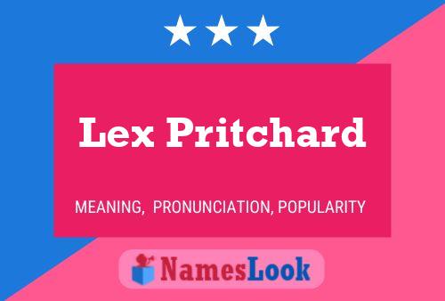 Póster del nombre Lex Pritchard