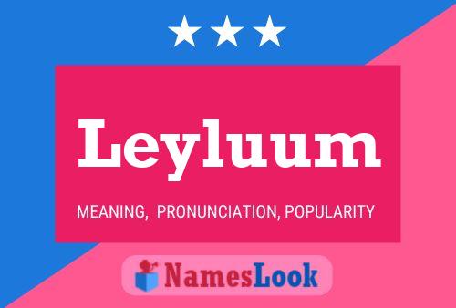 Póster del nombre Leyluum