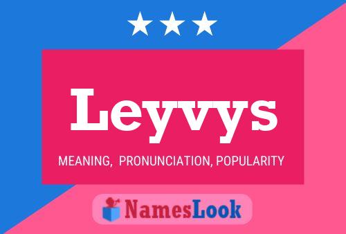 Póster del nombre Leyvys