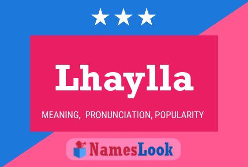 Póster del nombre Lhaylla