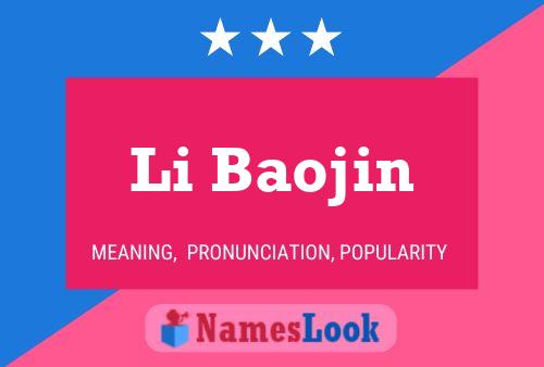 Póster del nombre Li Baojin