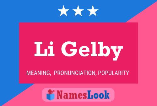 Póster del nombre Li Gelby