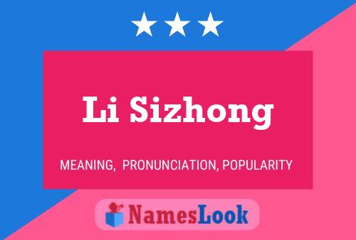 Póster del nombre Li Sizhong