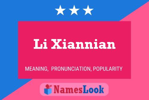 Póster del nombre Li Xiannian