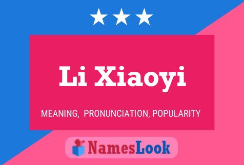 Póster del nombre Li Xiaoyi