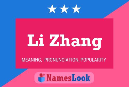 Póster del nombre Li Zhang