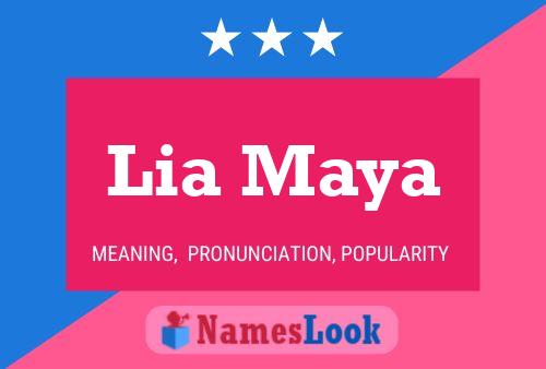 Póster del nombre Lia Maya