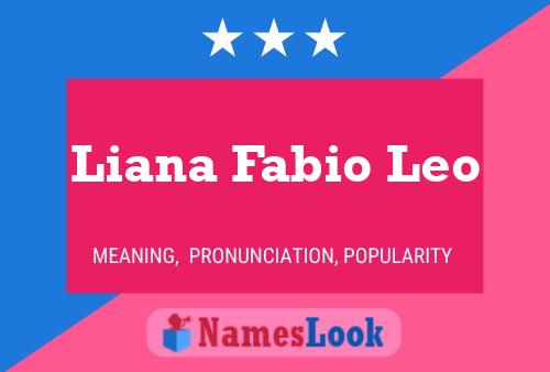 Póster del nombre Liana Fabio Leo