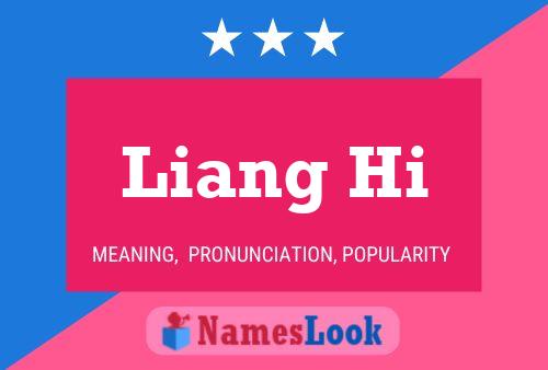 Póster del nombre Liang Hi