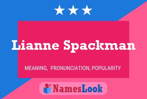 Póster del nombre Lianne Spackman