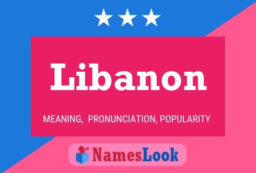 Póster del nombre Libanon