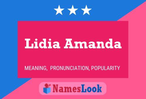 Póster del nombre Lidia Amanda