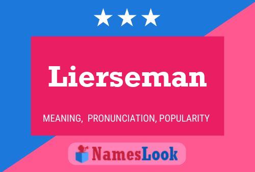 Póster del nombre Lierseman