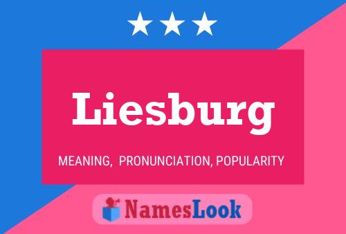 Póster del nombre Liesburg