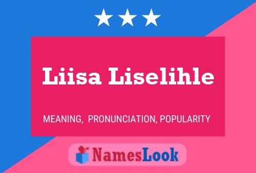 Póster del nombre Liisa Liselihle