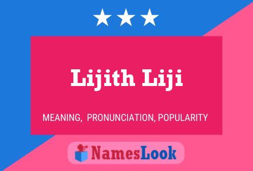 Póster del nombre Lijith Liji