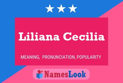 Póster del nombre Liliana Cecilia