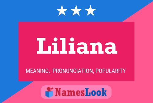 Póster del nombre Liliana