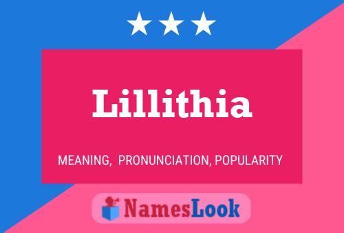 Póster del nombre Lillithia