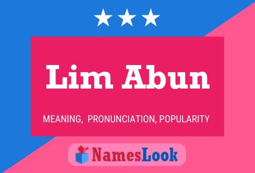 Póster del nombre Lim Abun