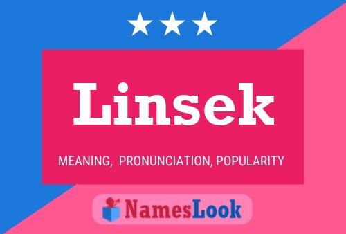 Póster del nombre Linsek