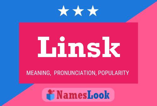 Póster del nombre Linsk