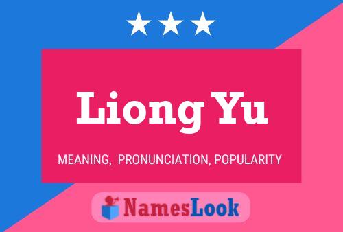 Póster del nombre Liong Yu