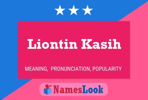 Póster del nombre Liontin Kasih