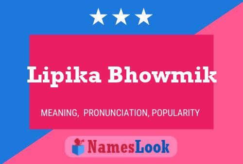 Póster del nombre Lipika Bhowmik