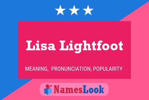 Póster del nombre Lisa Lightfoot